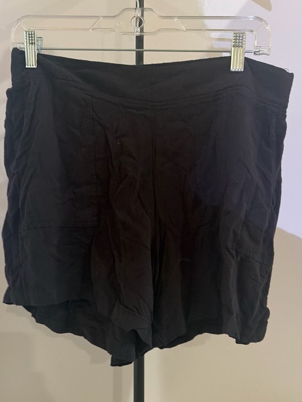 Wildfox Black Breezy Skort-Style Shorts